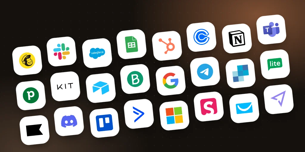 Forms now with 31 integrations