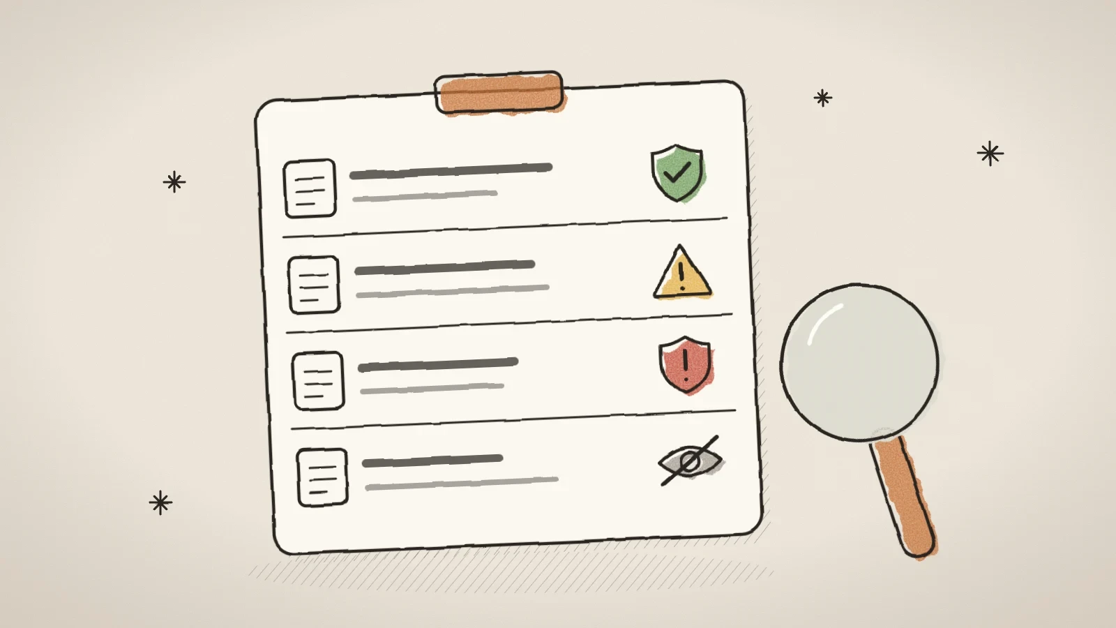 The pages and blog lists now show each row's SEO health at a glance